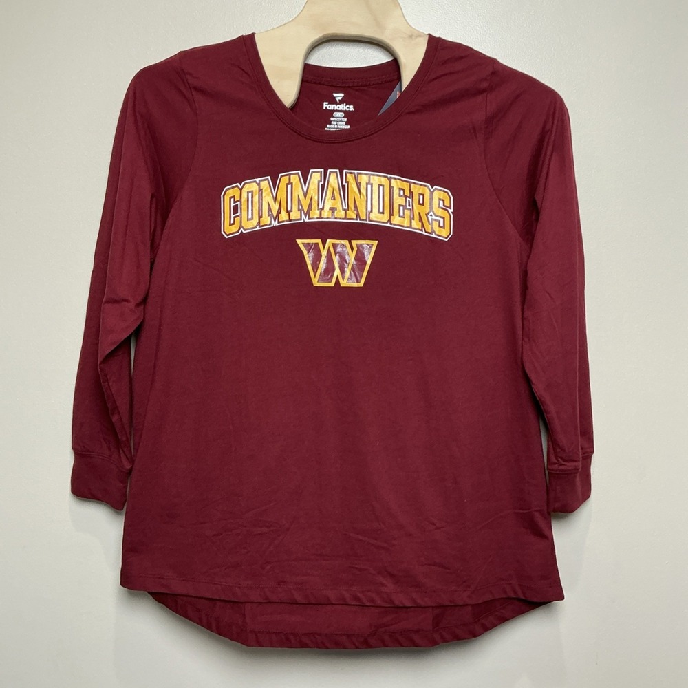 Washington Commanders NFL Screen Printed Long Sleeve Shirt Women's 4X NWT